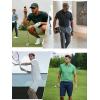 imageNORTHYARD Mens Polo Shirts Short Sleeve Dry Fit Golf Shirts Moisture Wicking Collared Work Tennis PolosArmygreen