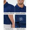 imageNORTHYARD Mens Polo Shirts Short Sleeve Dry Fit Golf Shirts Moisture Wicking Collared Work Tennis PolosNavy