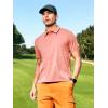 imageNORTHYARD Mens Polo Shirts Short Sleeve Dry Fit Golf Shirts Moisture Wicking Collared Work Tennis PolosPink