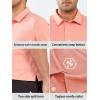imageNORTHYARD Mens Polo Shirts Short Sleeve Dry Fit Golf Shirts Moisture Wicking Collared Work Tennis PolosPink