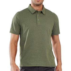 imageNORTHYARD Mens Polo Shirts Short Sleeve Dry Fit Golf Shirts Moisture Wicking Collared Work Tennis PolosArmygreen