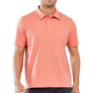 imageNORTHYARD Mens Polo Shirts Short Sleeve Dry Fit Golf Shirts Moisture Wicking Collared Work Tennis PolosPink