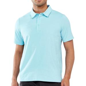 imageNORTHYARD Mens Polo Shirts Short Sleeve Dry Fit Golf Shirts Moisture Wicking Collared Work Tennis PolosSkyblue