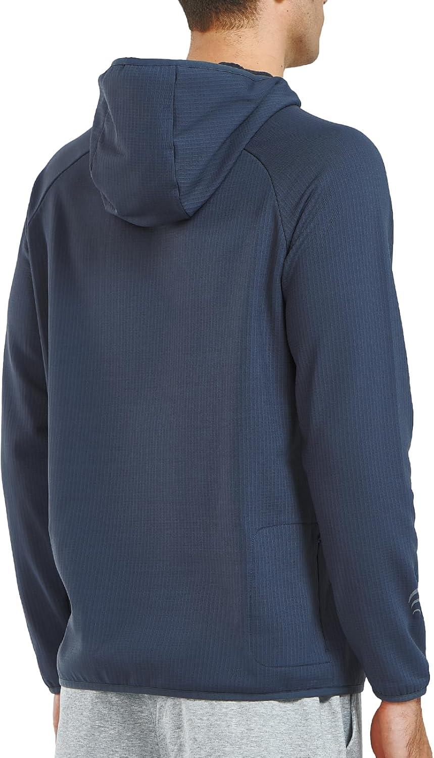 imageNORTHYARD Mens Athletic Hoodie Shirts Lightweight Fleece Workout Hooded Sweatshirts Long Sleeve Thermal Running Gym PulloverDarkgrey