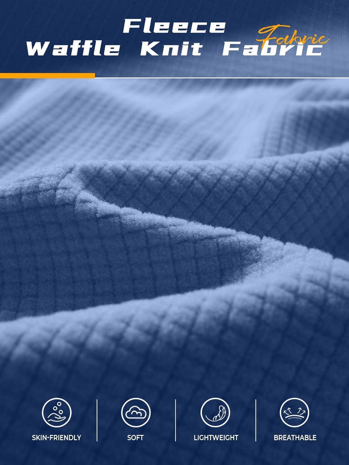 imageNORTHYARD Mens Athletic Hoodie Shirts Lightweight Fleece Workout Hooded Sweatshirts Long Sleeve Thermal Running Gym PulloverDustyblue