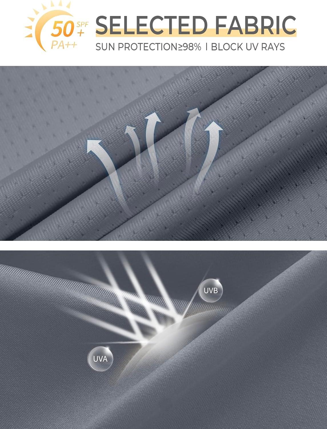 imageNORTHYARD Mens Sun Protection Shirts Long Sleeve Swim Beach Rash Guard SPF UV UPF 50 Fishing TShirt Quick Dry LightweightCloud