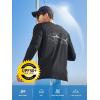 imageNORTHYARD Mens Sun Protection Shirts Long Sleeve Swim Beach Rash Guard SPF UV UPF 50 Fishing TShirt Quick Dry LightweightBlack