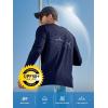 imageNORTHYARD Mens Sun Protection Shirts Long Sleeve Swim Beach Rash Guard SPF UV UPF 50 Fishing TShirt Quick Dry LightweightDarkblue