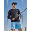 imageNORTHYARD Mens Sun Protection Shirts Long Sleeve Swim Beach Rash Guard SPF UV UPF 50 Fishing TShirt Quick Dry LightweightDarkgrey