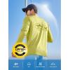 imageNORTHYARD Mens Sun Protection Shirts Long Sleeve Swim Beach Rash Guard SPF UV UPF 50 Fishing TShirt Quick Dry LightweightLemonyellow