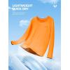 imageNORTHYARD Mens Sun Protection Shirts Long Sleeve Swim Beach Rash Guard SPF UV UPF 50 Fishing TShirt Quick Dry LightweightOrange