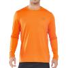 imageNORTHYARD Mens Sun Protection Shirts Long Sleeve Swim Beach Rash Guard SPF UV UPF 50 Fishing TShirt Quick Dry LightweightOrange