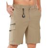 imageNORTHYARD Mens Cargo Hiking Shorts 9quot Lightweight Outdoor Tactical Work Camping Sport Golf Casual Travel Fishing MultipocketKhaki
