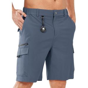 imageNORTHYARD Mens Cargo Hiking Shorts 9quot Lightweight Outdoor Tactical Work Camping Sport Golf Casual Travel Fishing MultipocketCoolgrey