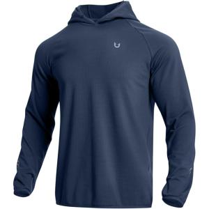 imageNORTHYARD Mens Running Hoodie Shirts Lightweight Fleece Athletic Workout Hooded Sweatshirts Long Sleeve Thermal Gym PulloverDarkgrey
