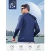 imageNORTHYARD Mens Sun Hoodie Shirts Long Sleeve Fishing Swim SPF Shirt Rash Guard UPF 50 Lightweight for Hiking WorkoutNavy
