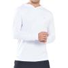imageNORTHYARD Mens Sun Hoodie Shirts Long Sleeve Fishing Swim SPF Shirt Rash Guard UPF 50 Lightweight for Hiking WorkoutWhite