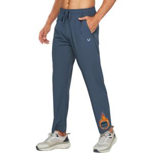 imageNORTHYARD Mens Fleece Lined Pant Winter Warm Sweatpant Wind Cold Weather Pants Running Athletic Workout Gym JoggersCoolgrey