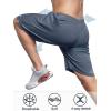 image:imageNORTHYARD Mens 10 Athletic Basketball Shorts with Zipper Pockets Quick Dry Lightweight Running Workout Gym Tennis ShortsCool Grey