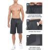 image:imageNORTHYARD Mens 10 Athletic Basketball Shorts with Zipper Pockets Quick Dry Lightweight Running Workout Gym Tennis ShortsDark Grey