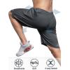 image:imageNORTHYARD Mens 10 Athletic Basketball Shorts with Zipper Pockets Quick Dry Lightweight Running Workout Gym Tennis ShortsDark Grey