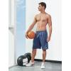 image:imageNORTHYARD Mens 10 Athletic Basketball Shorts with Zipper Pockets Quick Dry Lightweight Running Workout Gym Tennis ShortsFederal Blue