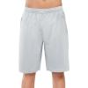 image:imageNORTHYARD Mens 10 Athletic Basketball Shorts with Zipper Pockets Quick Dry Lightweight Running Workout Gym Tennis ShortsLight Grey