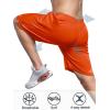 image:imageNORTHYARD Mens 10 Athletic Basketball Shorts with Zipper Pockets Quick Dry Lightweight Running Workout Gym Tennis ShortsOrange