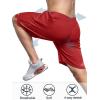 image:imageNORTHYARD Mens 10 Athletic Basketball Shorts with Zipper Pockets Quick Dry Lightweight Running Workout Gym Tennis ShortsRed