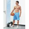 image:imageNORTHYARD Mens 10 Athletic Basketball Shorts with Zipper Pockets Quick Dry Lightweight Running Workout Gym Tennis ShortsSky Blue