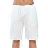 image:imageNORTHYARD Mens 10 Athletic Basketball Shorts with Zipper Pockets Quick Dry Lightweight Running Workout Gym Tennis ShortsWhite