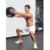 image:imageNORTHYARD Mens 10 Athletic Basketball Shorts with Zipper Pockets Quick Dry Lightweight Running Workout Gym Tennis ShortsWhite