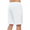 image:imageNORTHYARD Mens 10 Athletic Basketball Shorts with Zipper Pockets Quick Dry Lightweight Running Workout Gym Tennis ShortsWhite