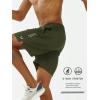 image:imageNORTHYARD Mens 5710 Athletic Basketball Shorts Workout Gym Quick Dry Shorts Lightweight Mesh Running Shorts TennisArmygreen