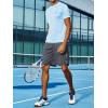 image:imageNORTHYARD Mens 5710 Athletic Basketball Shorts Workout Gym Quick Dry Shorts Lightweight Mesh Running Shorts TennisDarkgrey