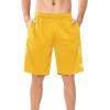 image:imageNORTHYARD Mens 5710 Athletic Basketball Shorts Workout Gym Quick Dry Shorts Lightweight Mesh Running Shorts TennisGold