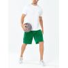 image:imageNORTHYARD Mens 5710 Athletic Basketball Shorts Workout Gym Quick Dry Shorts Lightweight Mesh Running Shorts TennisGreen