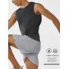 image:imageNORTHYARD Mens 5710 Athletic Basketball Shorts Workout Gym Quick Dry Shorts Lightweight Mesh Running Shorts TennisLightgrey