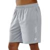 image:imageNORTHYARD Mens 5710 Athletic Basketball Shorts Workout Gym Quick Dry Shorts Lightweight Mesh Running Shorts TennisLightgrey