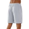 image:imageNORTHYARD Mens 5710 Athletic Basketball Shorts Workout Gym Quick Dry Shorts Lightweight Mesh Running Shorts TennisLightgrey