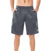 image:imageNORTHYARD Mens 5710 Athletic Basketball Shorts Workout Gym Quick Dry Shorts Lightweight Mesh Running Shorts TennisSmokegrey
