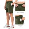 image:imageNORTHYARD Mens 7 Gym Shorts Knit Athletic Tennis Shorts for Men with Zipper Pockets for Workout Athletic TrainingArmygreen