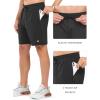 image:imageNORTHYARD Mens 7 Gym Shorts Knit Athletic Tennis Shorts for Men with Zipper Pockets for Workout Athletic TrainingBlack
