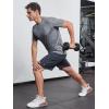 image:imageNORTHYARD Mens 7 Gym Shorts Knit Athletic Tennis Shorts for Men with Zipper Pockets for Workout Athletic TrainingDarkgrey