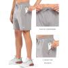 image:imageNORTHYARD Mens 7 Gym Shorts Knit Athletic Tennis Shorts for Men with Zipper Pockets for Workout Athletic TrainingLightgrey