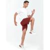 image:imageNORTHYARD Mens 7 Gym Shorts Knit Athletic Tennis Shorts for Men with Zipper Pockets for Workout Athletic TrainingRed