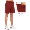 image:imageNORTHYARD Mens 7 Gym Shorts Knit Athletic Tennis Shorts for Men with Zipper Pockets for Workout Athletic TrainingRed
