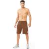 image:imageNORTHYARD Mens Athletic Running Shorts Quick Dry Workout Shorts 7 5 9 Lightweight Sports Gym Basketball Tennis HikingBrown