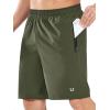 image:imageNORTHYARD Mens Athletic Running Shorts Quick Dry Workout Shorts Lightweight Sports Gym Basketball 7 9 5 Tennis HikingArmygreen