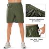 image:imageNORTHYARD Mens Athletic Running Shorts Quick Dry Workout Shorts Lightweight Sports Gym Basketball 7 9 5 Tennis HikingArmygreen